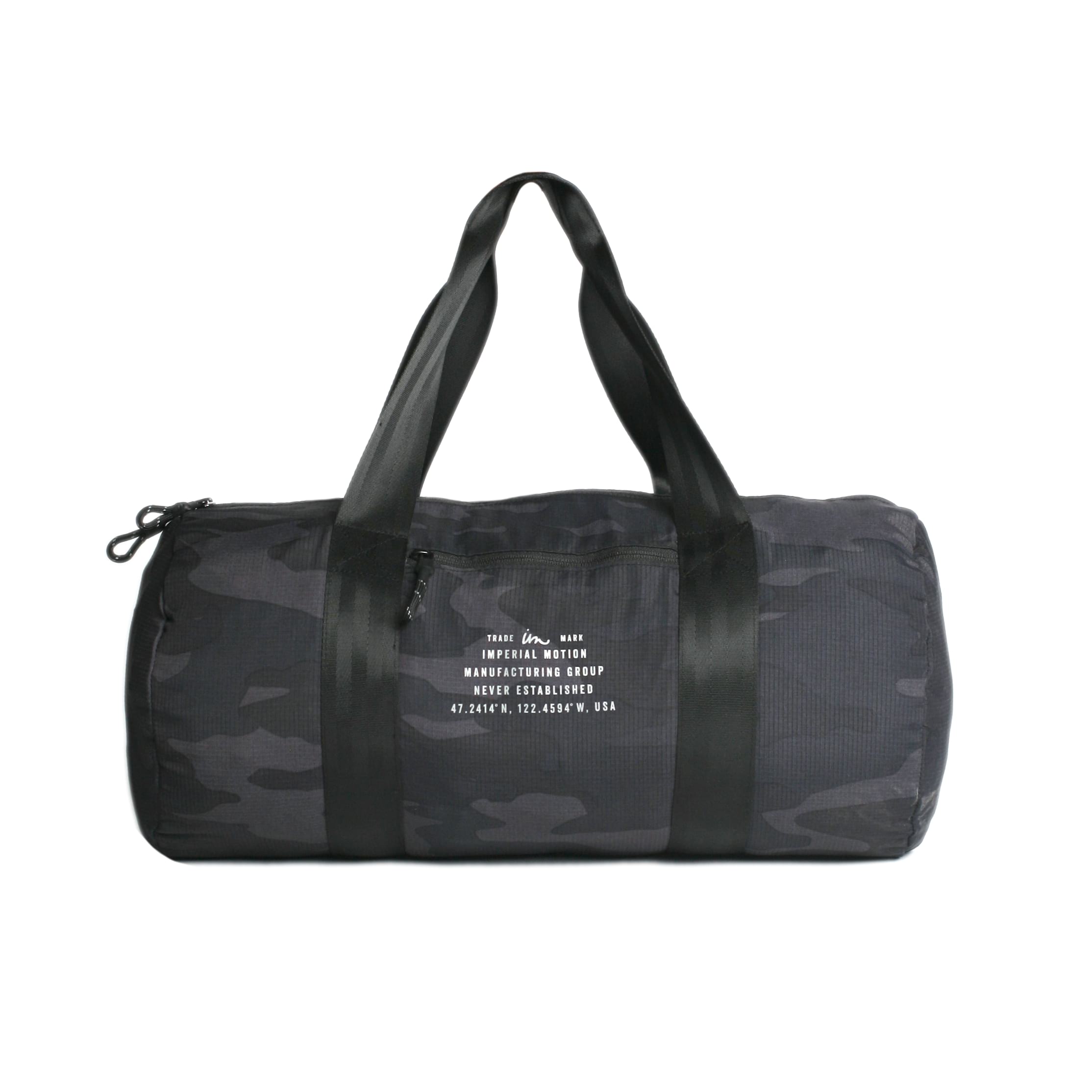 Reflective Black Camo Gym Bag, Sports & Training Bags