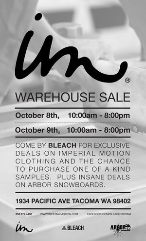 Warehouse Sale At Bleach