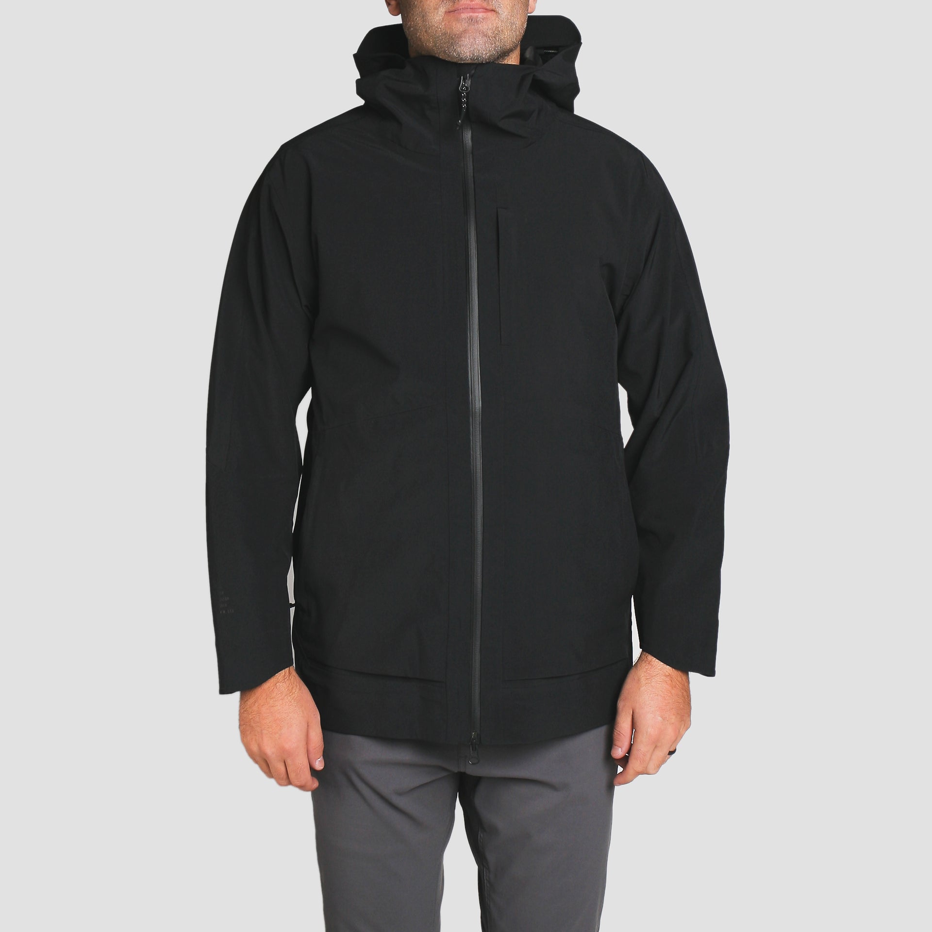 Avalon 3-Layer Waterproof Rain Jacket Black – Imperial Motion