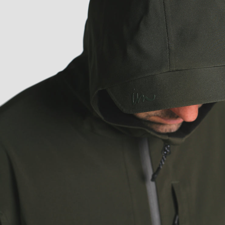 Avalon 3-Layer Waterproof Rain Jacket - Olive