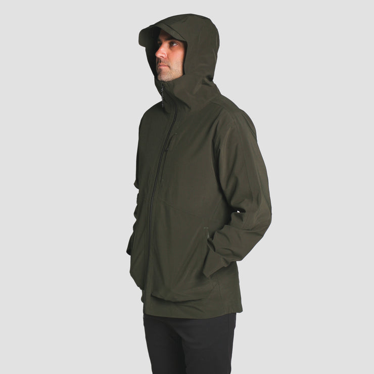 Avalon 3-Layer Waterproof Rain Jacket - Olive