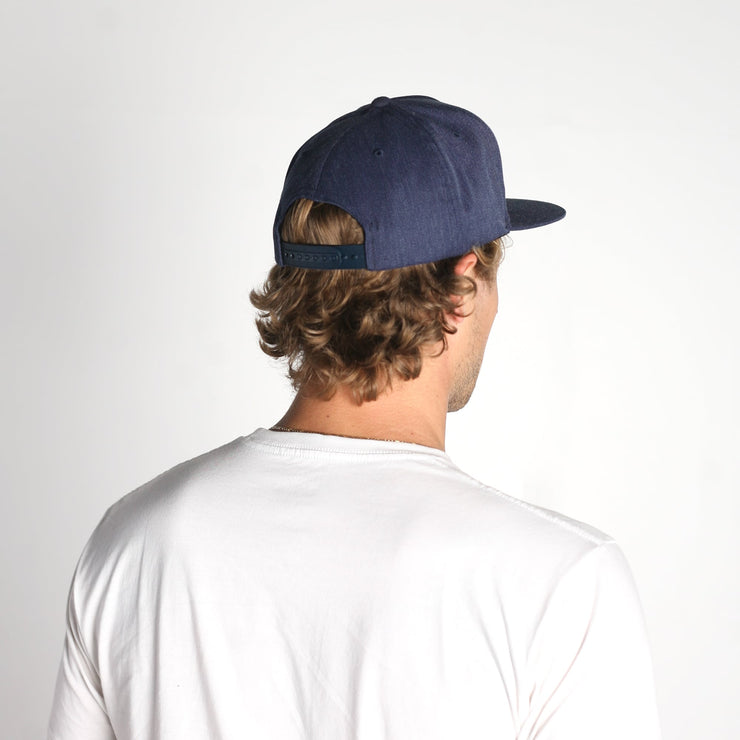 Journey Snapback Hat Navy Heather