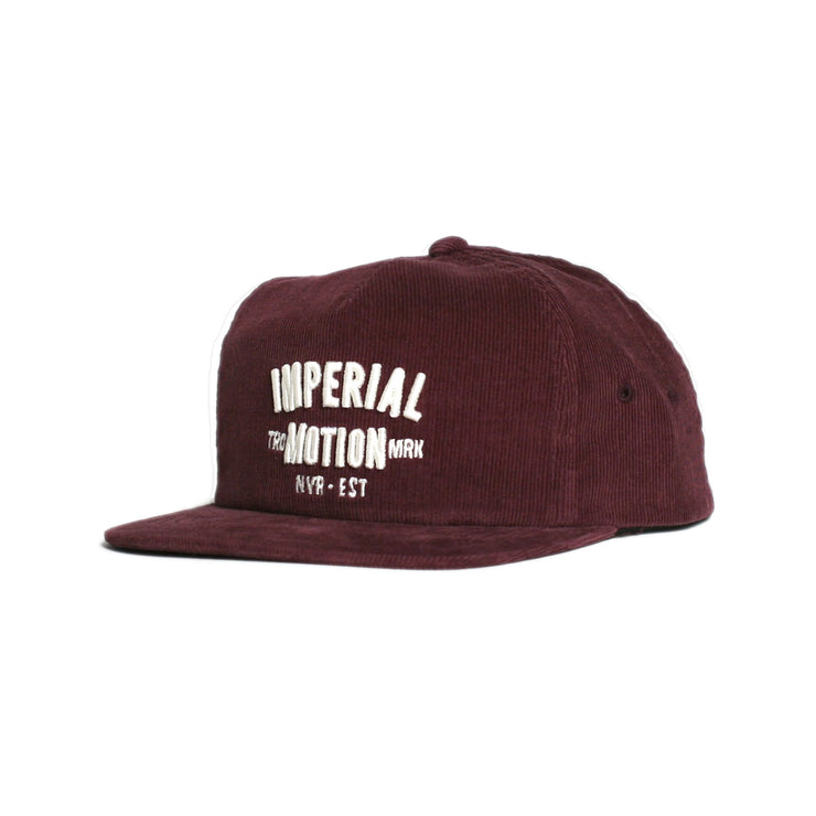 Justice Snapback Hat Burgundy