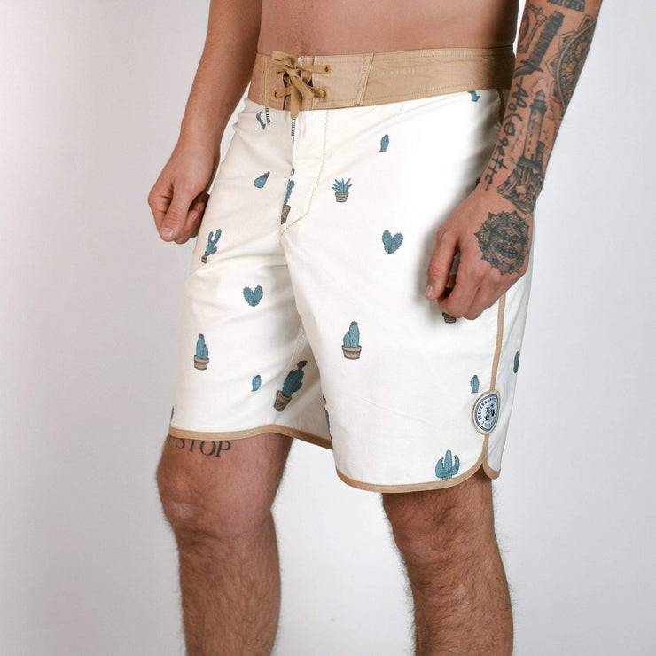 Seeker Stretch Boardshort Antique White