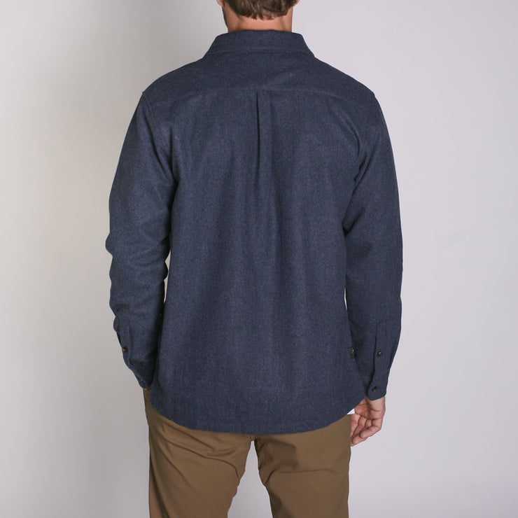 Winthrop Woolly Flannel Navy Melange
